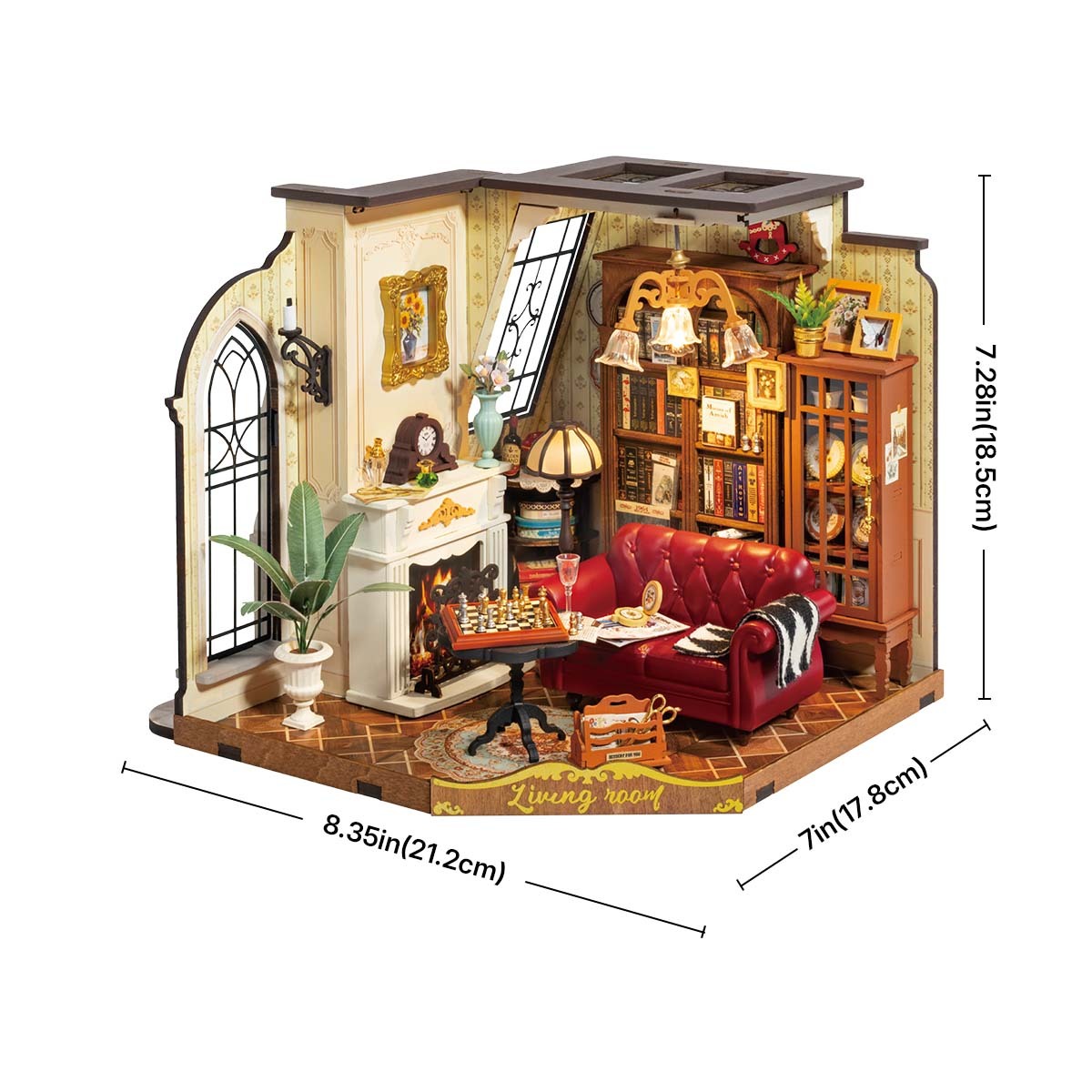 Funpuz DIY Miniature House - Catherine's Living Room