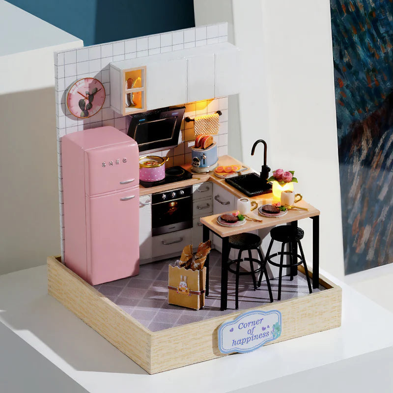 Funpuz Super Creator Miniature House - 4 in 1 DIY Heart-fluttering Moment Miniature House