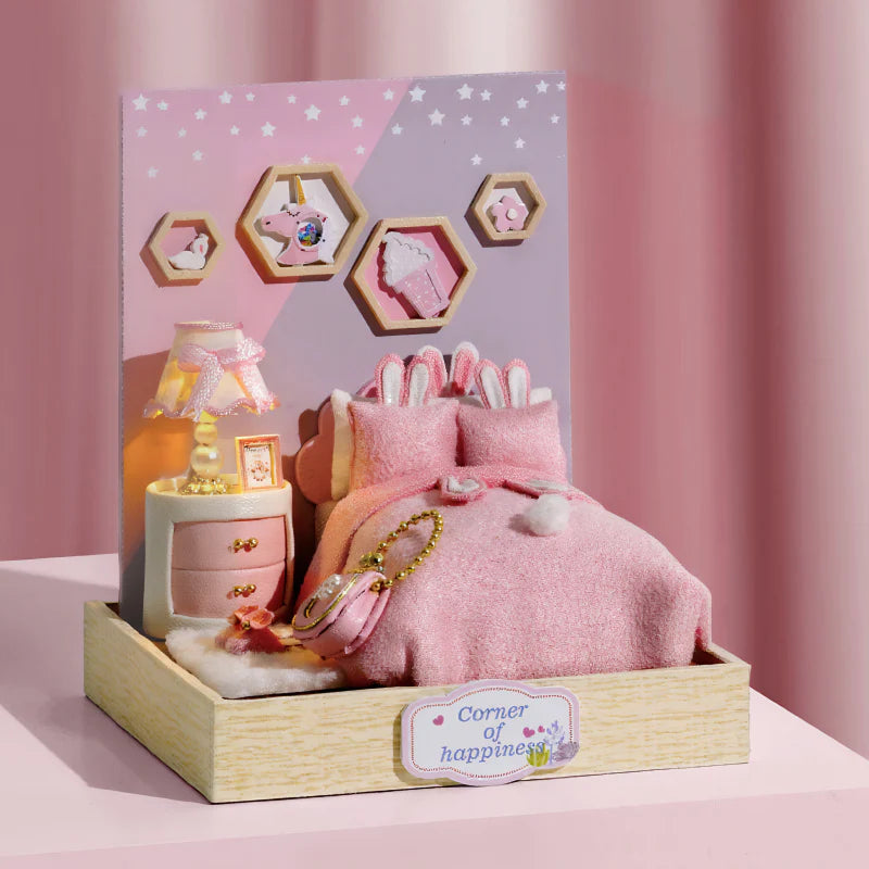 Funpuz Super Creator Miniature House - 4 in 1 DIY Heart-fluttering Moment Miniature House