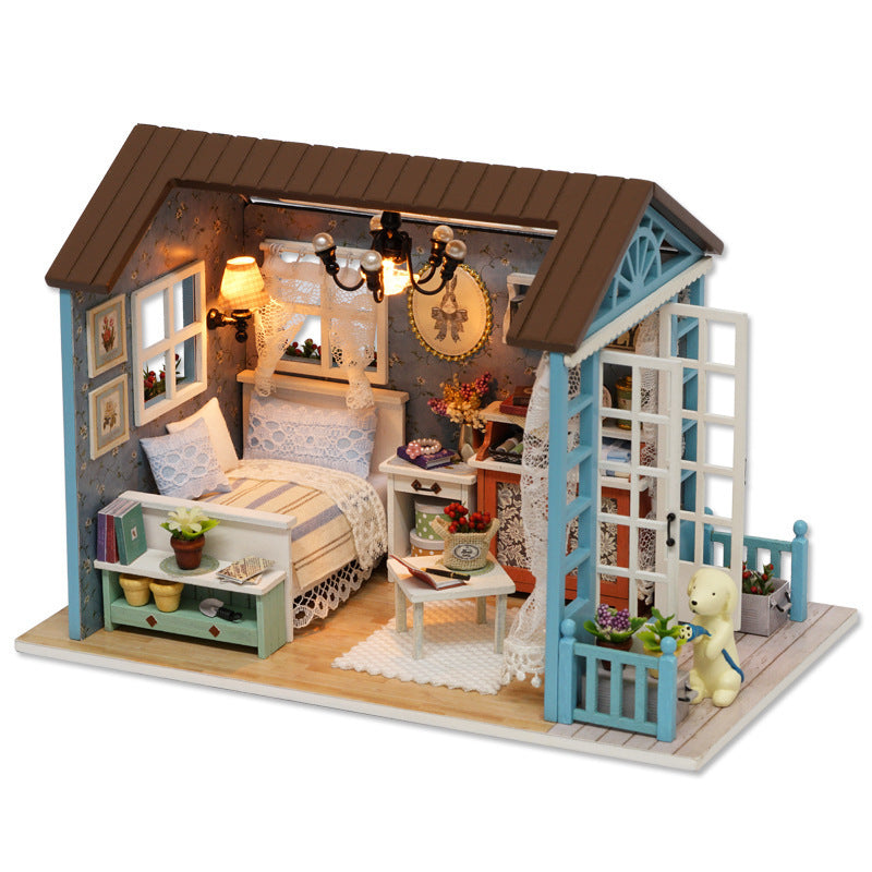 Funpuz Forest Blue Time DIY Miniature House -