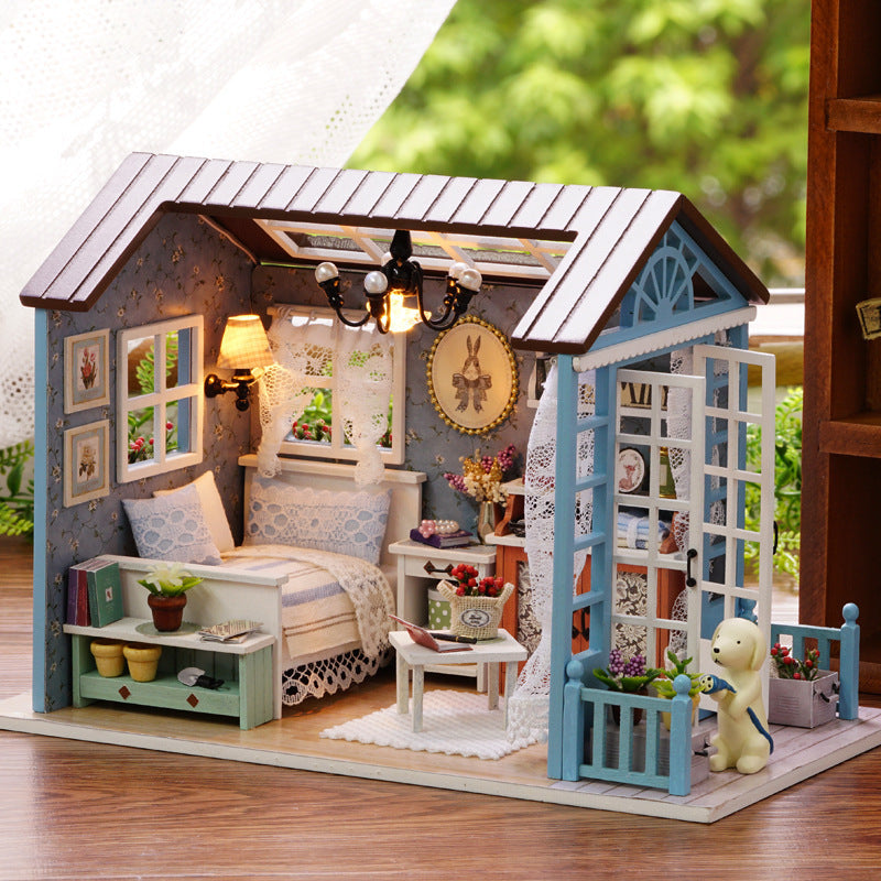 Funpuz Forest Blue Time DIY Miniature House -