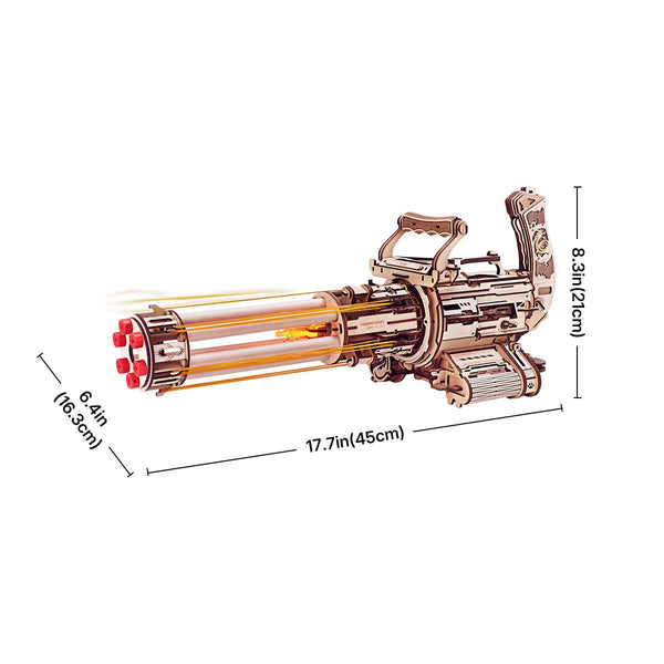Funpuz Rotating-Barrel Machine Toy Gun 3D Wooden Puzzle