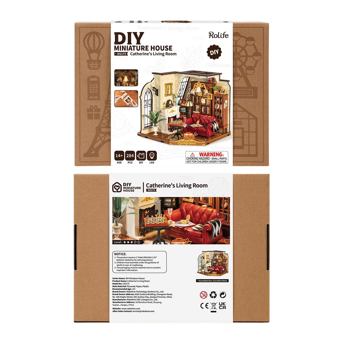 Funpuz DIY Miniature House - Catherine's Living Room