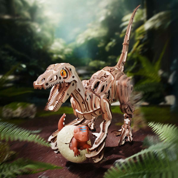 Funpuz Velociraptor Mechanical 3D Wooden Puzzle