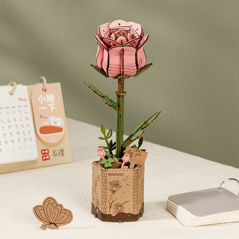 Funpuz 3D Wooden Puzzle - Wooden Flower Bouquet