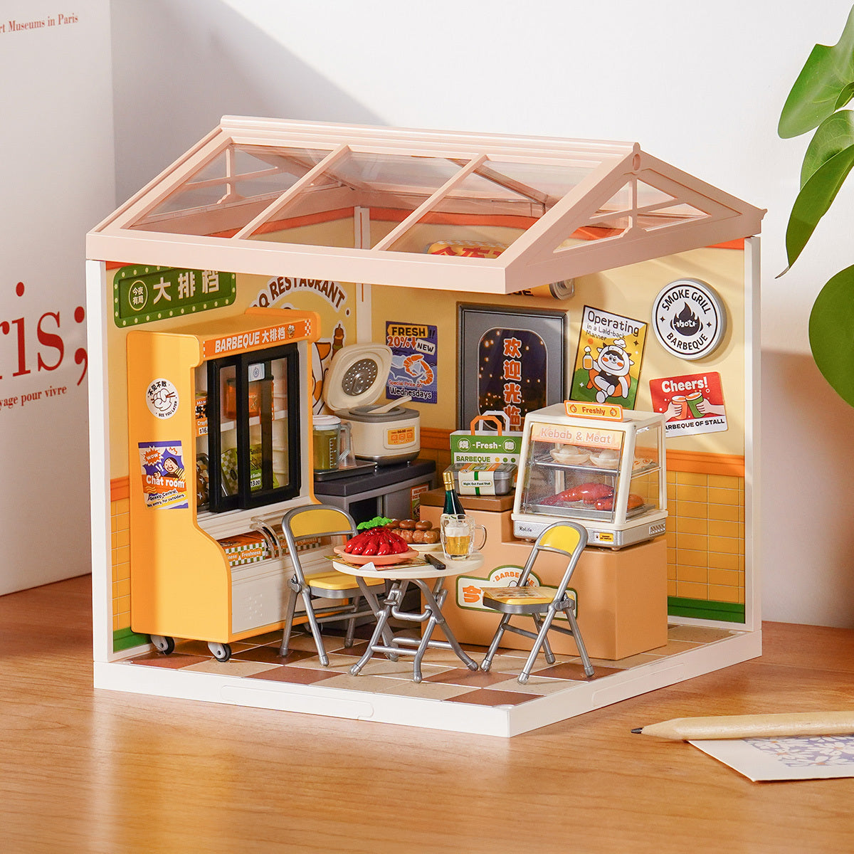 Funpuz Super Creator Miniature House - Night Out Food Stall
