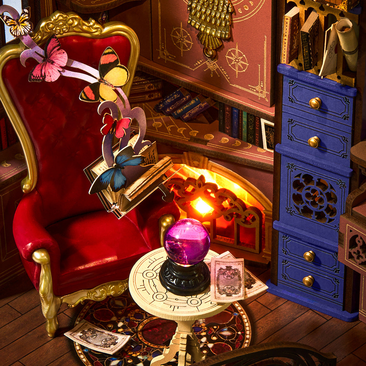 Funpuz Magic Fantasy Corner DIY Book Nook Shelf Insert