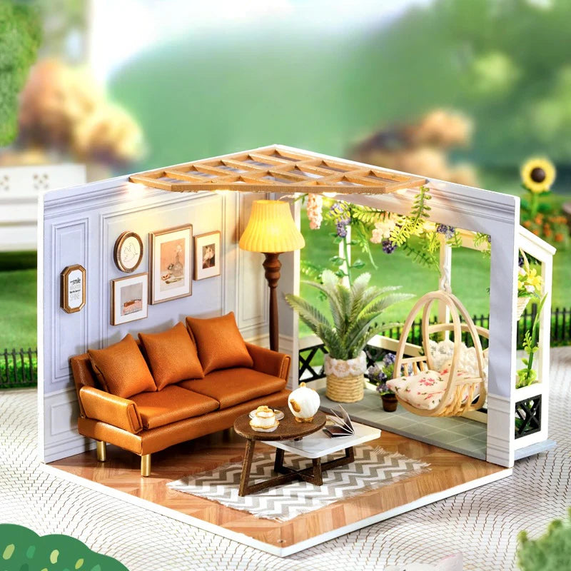 Funpuz Super Creator Miniature House - 6 in 1 DIY Inspiration Generator Miniature House