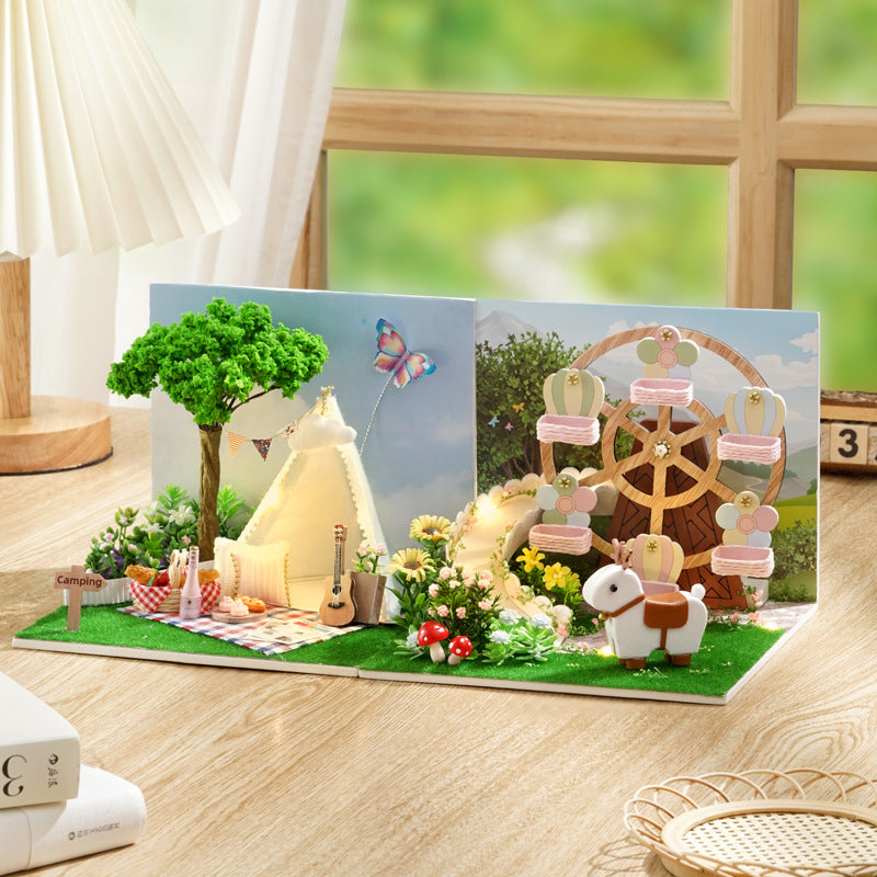 Funpuz Super Creator Miniature House - 6 in 1 DIY Inspiration Generator Miniature House
