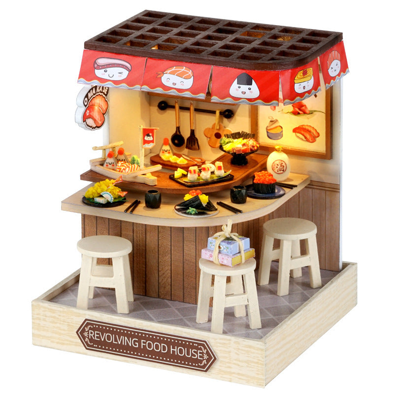 Funpuz Rotating Food House DIY Miniature House