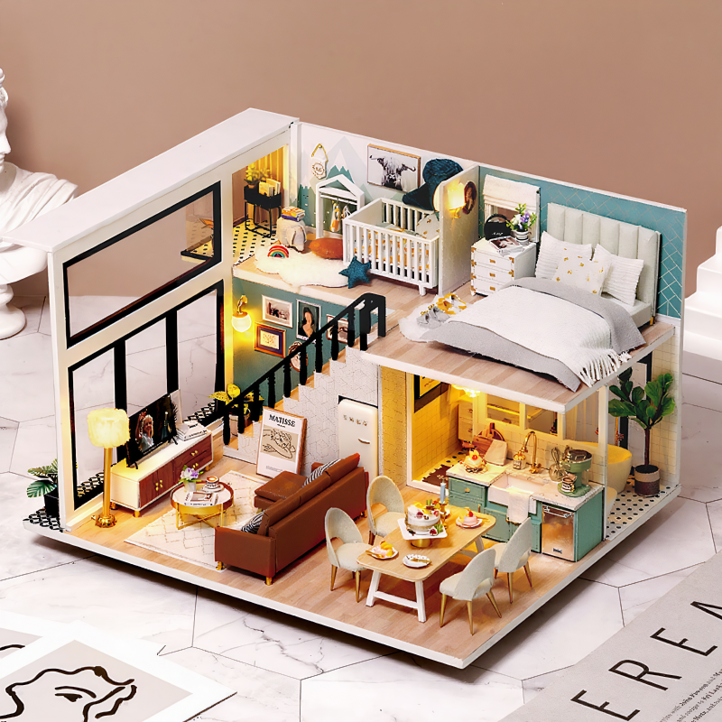 Funpuz Comfortable Living DIY Miniature House