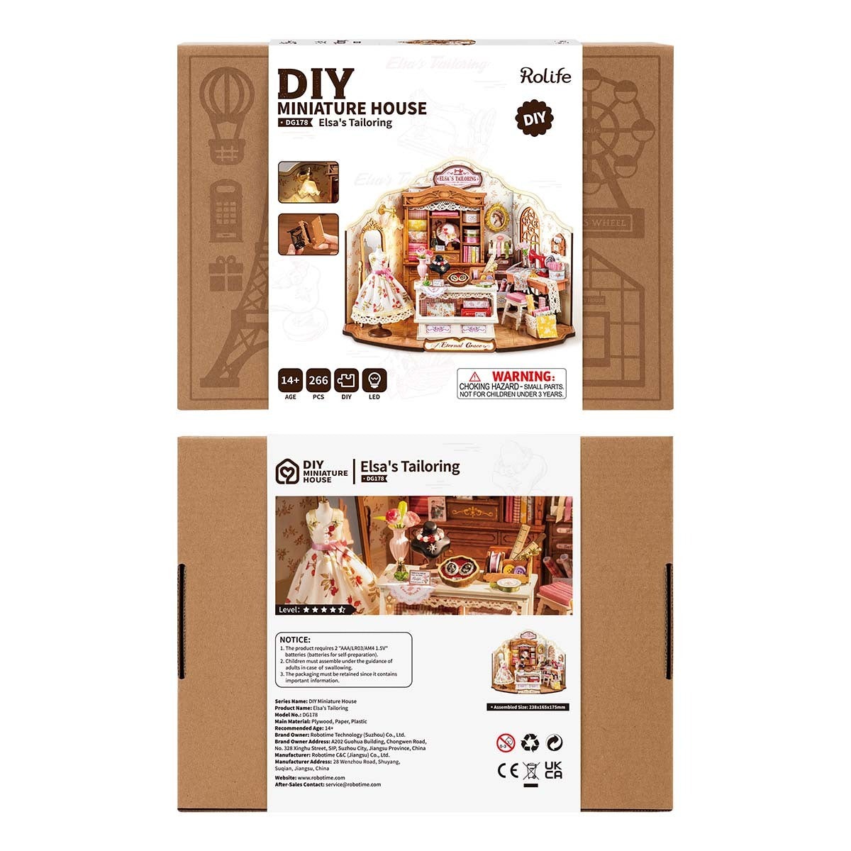 Funpuz DIY Miniature House - Elsa's Tailoring