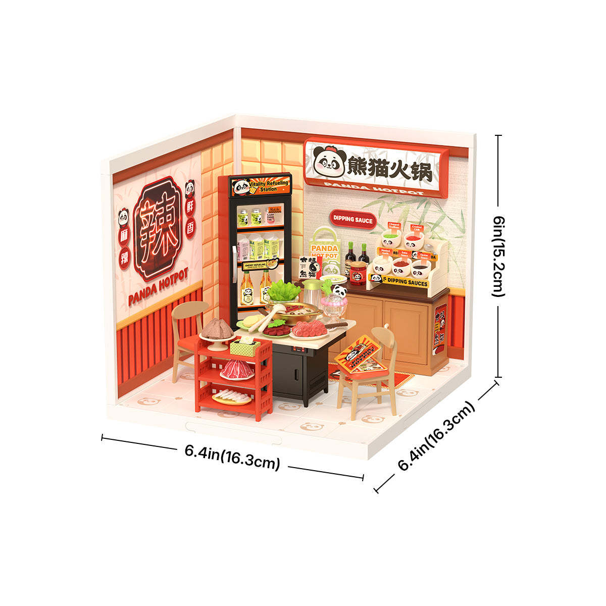 Funpuz Super Creator Miniature House - Panda Hot Pot