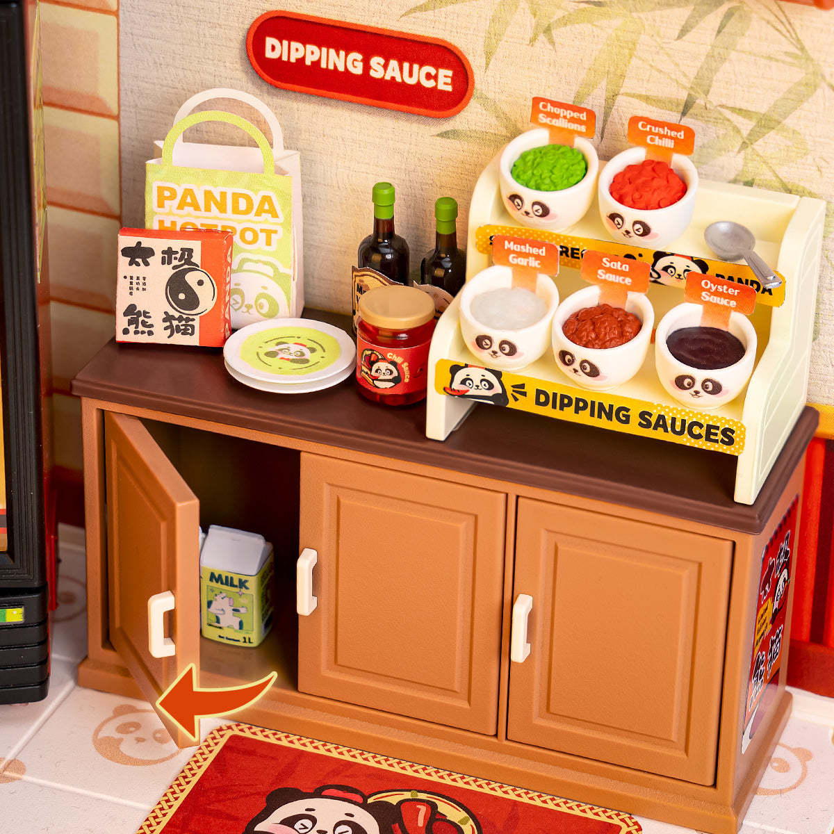 Funpuz Super Creator Miniature House - Panda Hot Pot