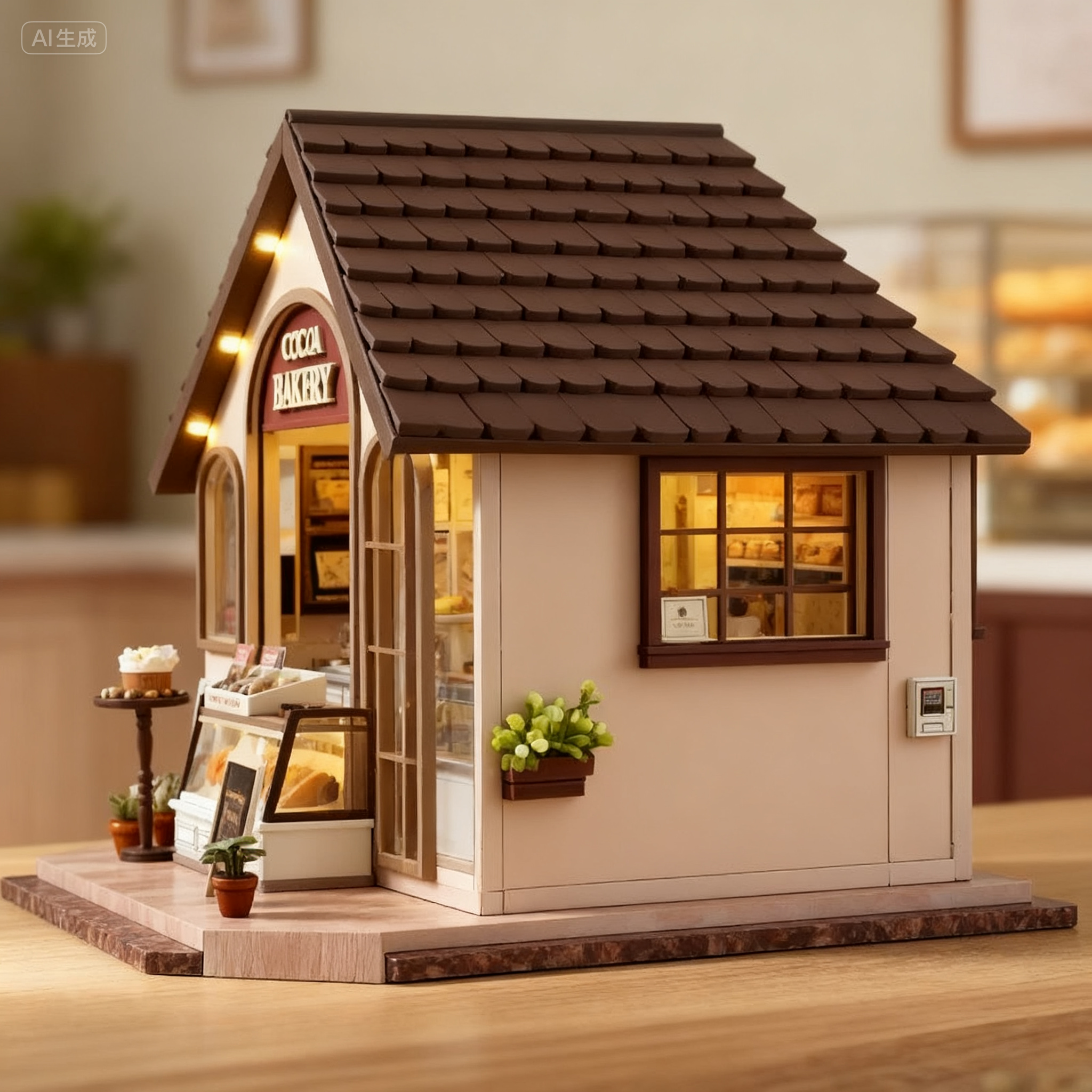 Funpuz Yoo Bakery DIY Miniature House