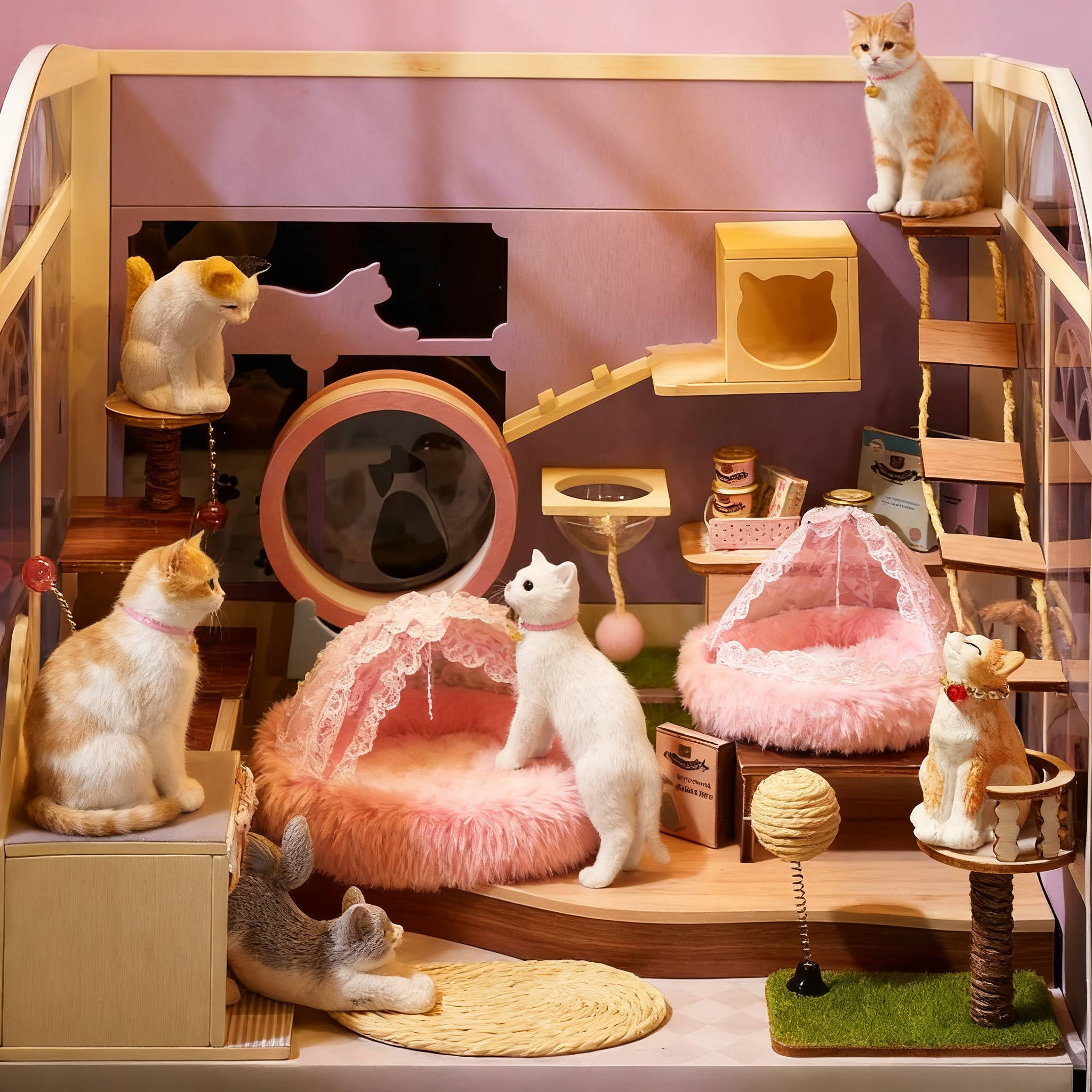 Funpuz Kitty Paradise DIY Miniature House