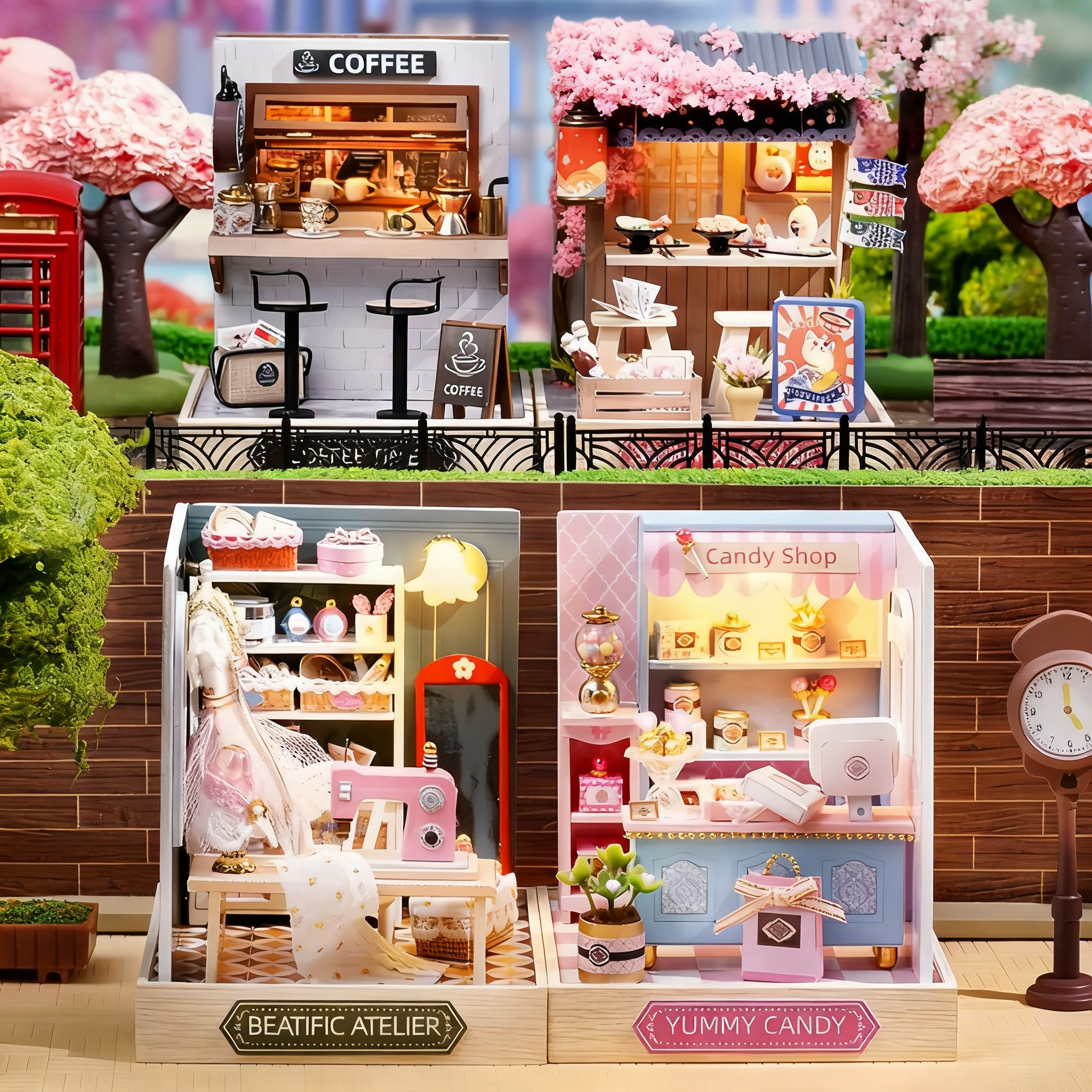 Funpuz Super Creator Miniature House - 4 in 1 Sweet Magic DIY Miniature House