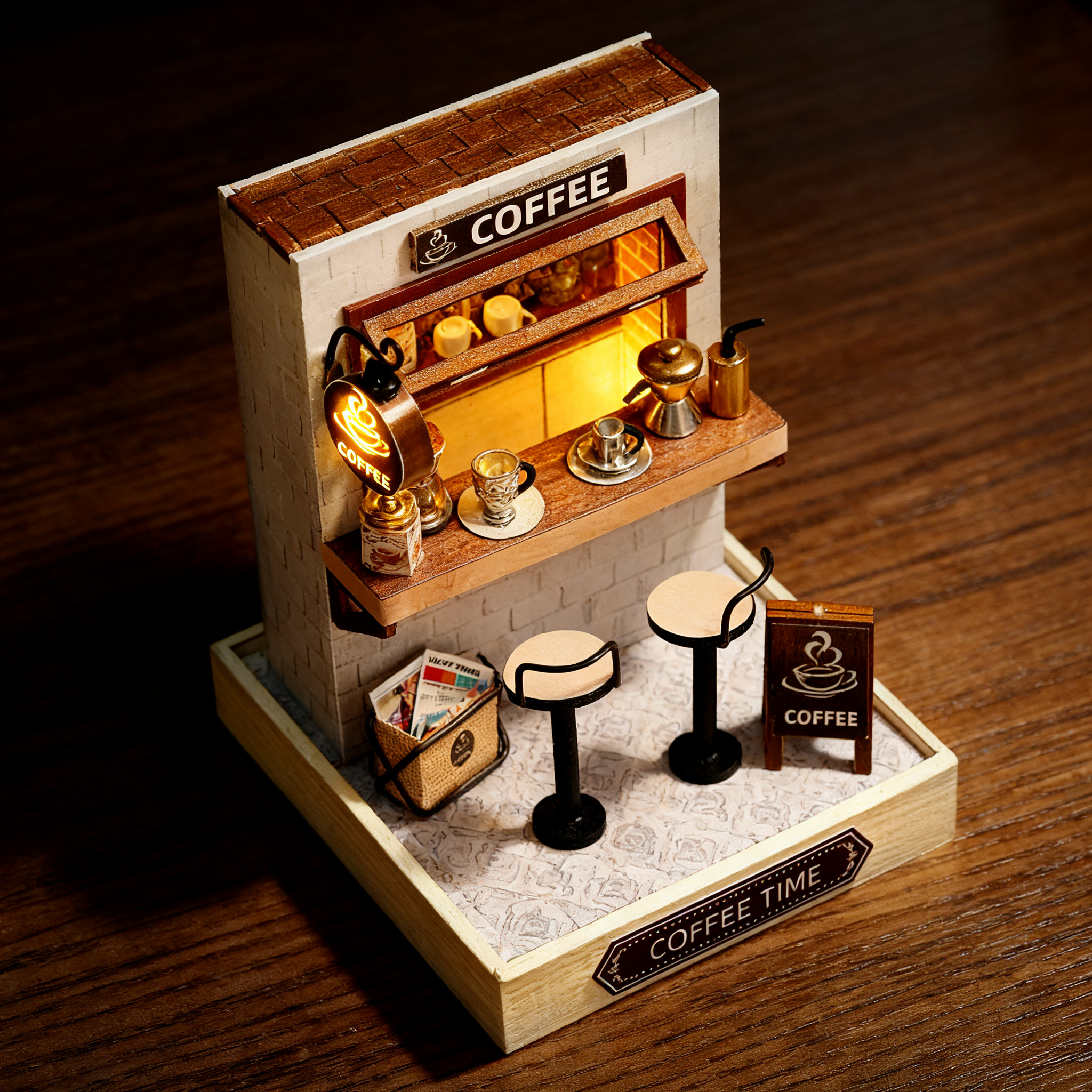 Funpuz Super Creator Miniature House - Coffee Time