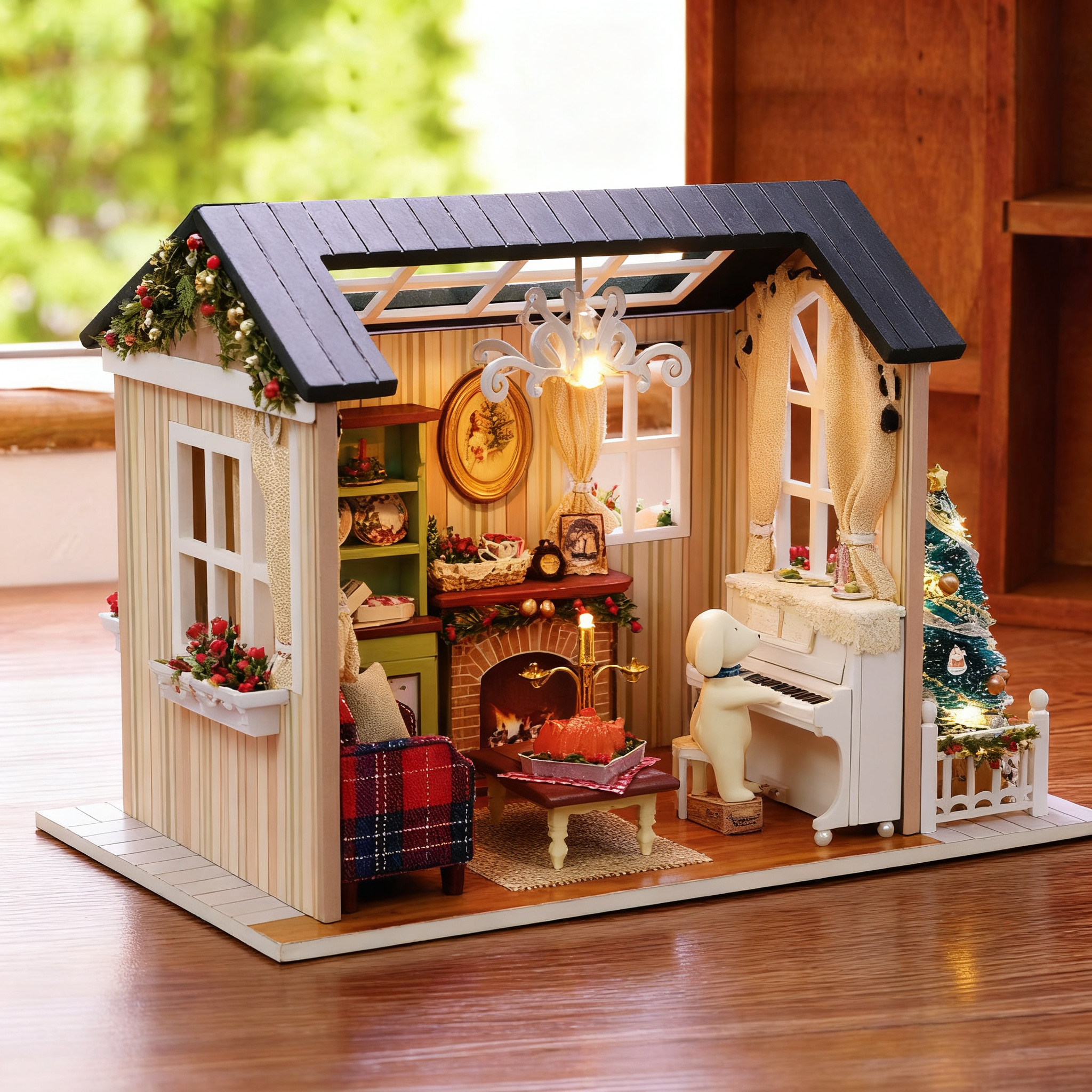 Funpuz Holiday Time DIY Miniature House