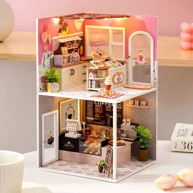 Funpuz Super Creator Miniature House - 6 in 1 DIY Inspiration Generator Miniature House