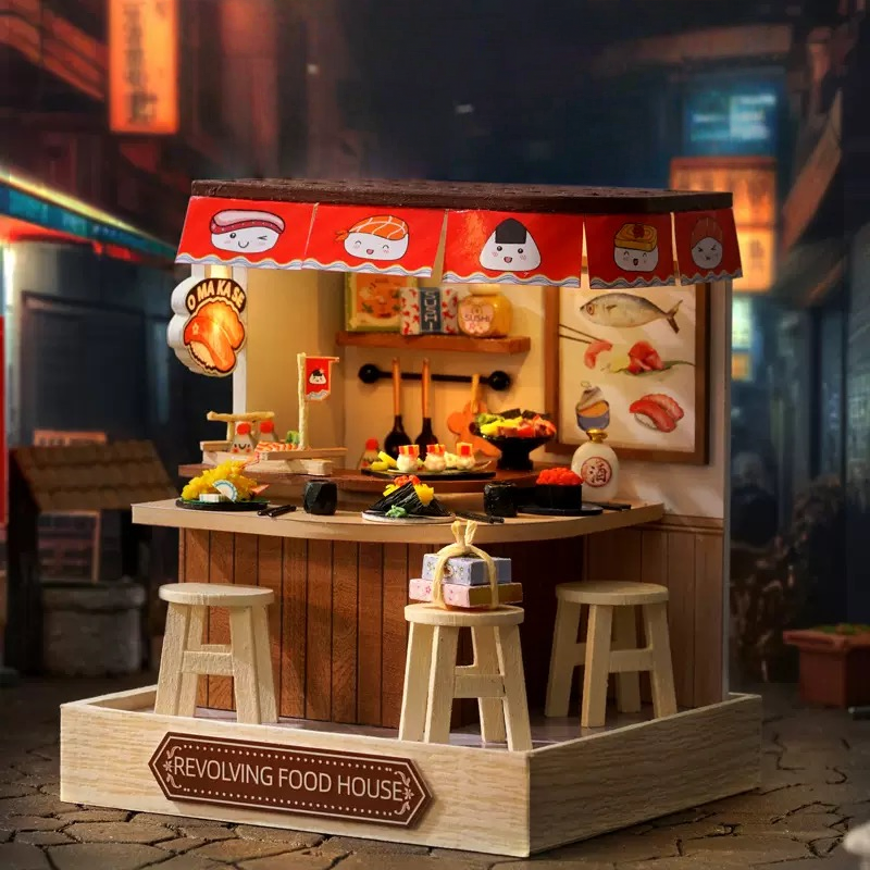 Funpuz Rotating Food House DIY Miniature House