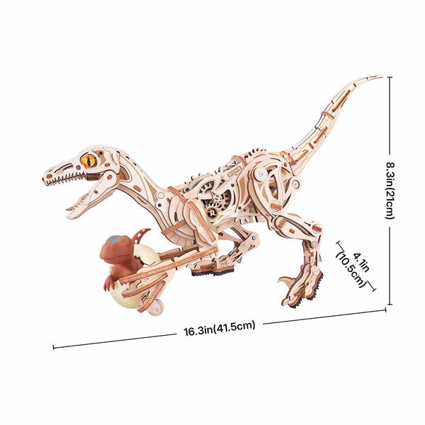 Funpuz Velociraptor Mechanical 3D Wooden Puzzle