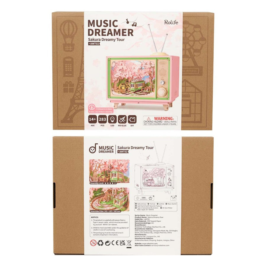 Funpuz DIY Music Box- Sakura Dreamy Tour