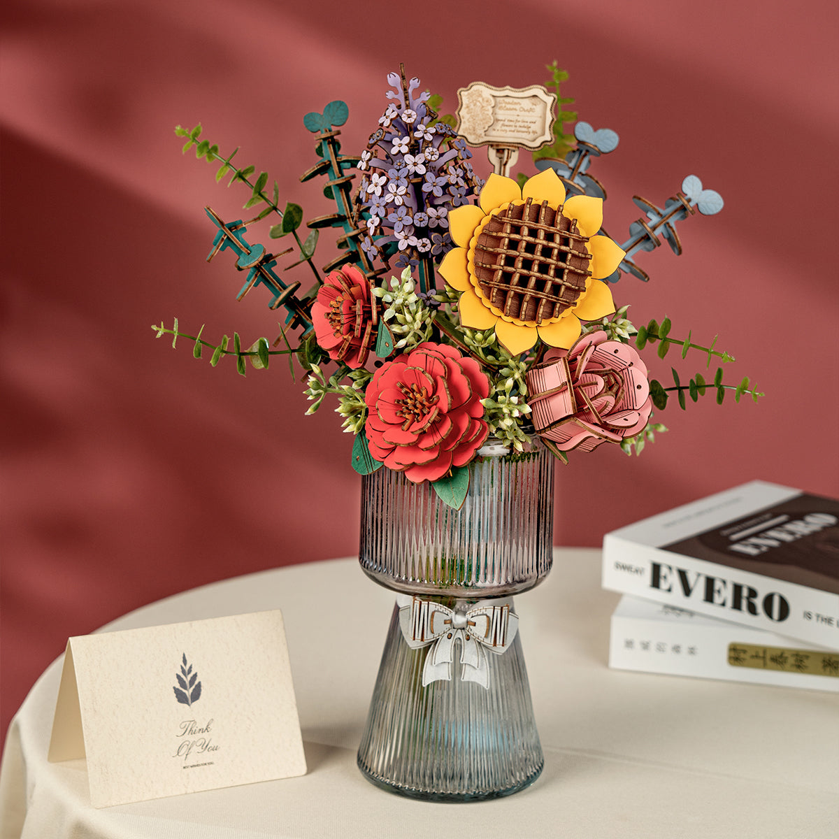 Funpuz 3D Wooden Puzzle - Wooden Flower Bouquet