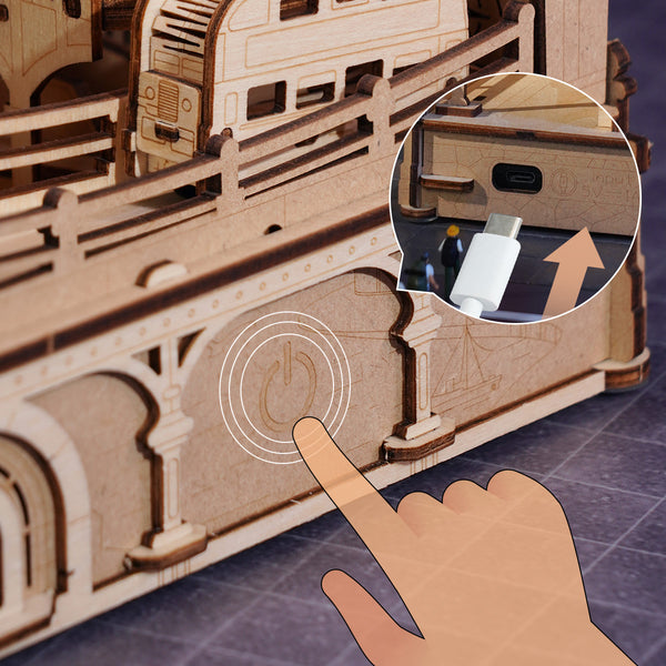Funpuz Marble Travel • London Marble Run Wooden 3D Puzzle