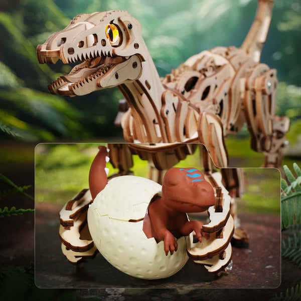 Funpuz Velociraptor Mechanical 3D Wooden Puzzle