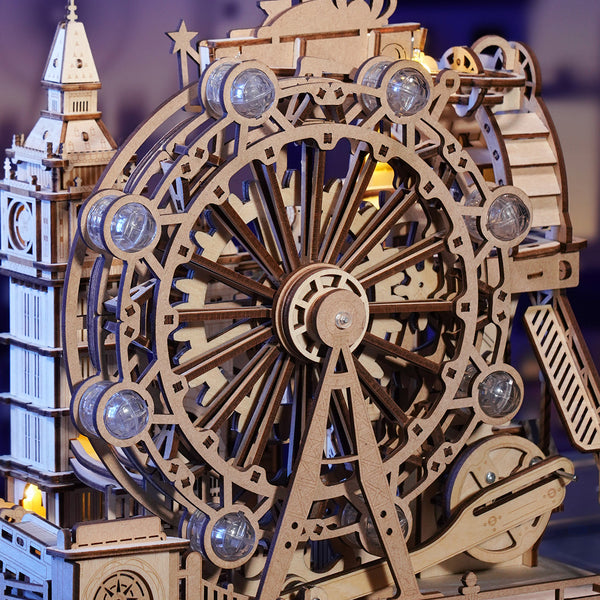 Funpuz Marble Travel • London Marble Run Wooden 3D Puzzle
