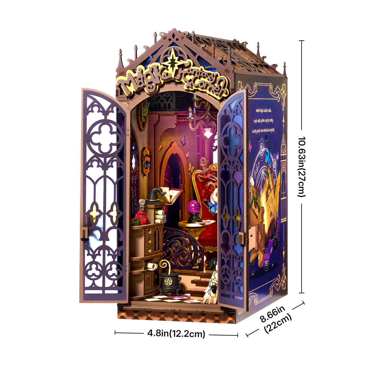Funpuz Magic Fantasy Corner DIY Book Nook Shelf Insert