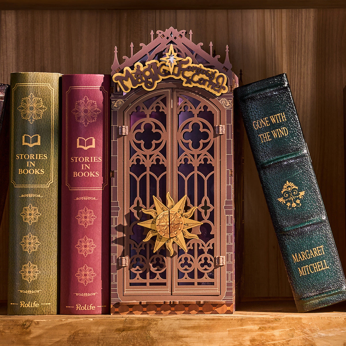 Funpuz Magic Fantasy Corner DIY Book Nook Shelf Insert