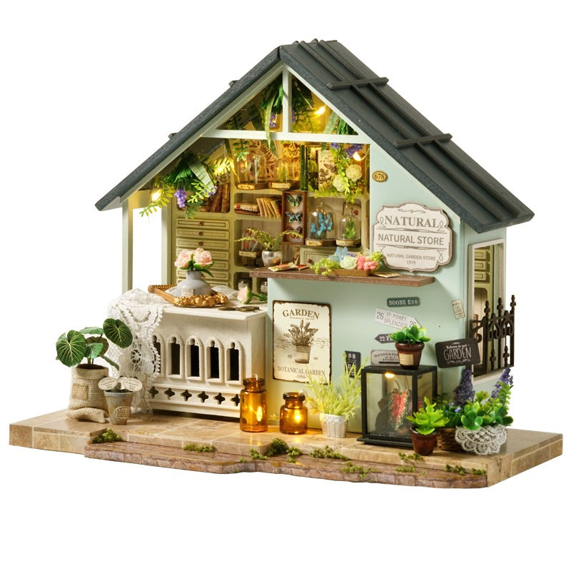 Funpuz Green Plant Studio DIY Miniature House