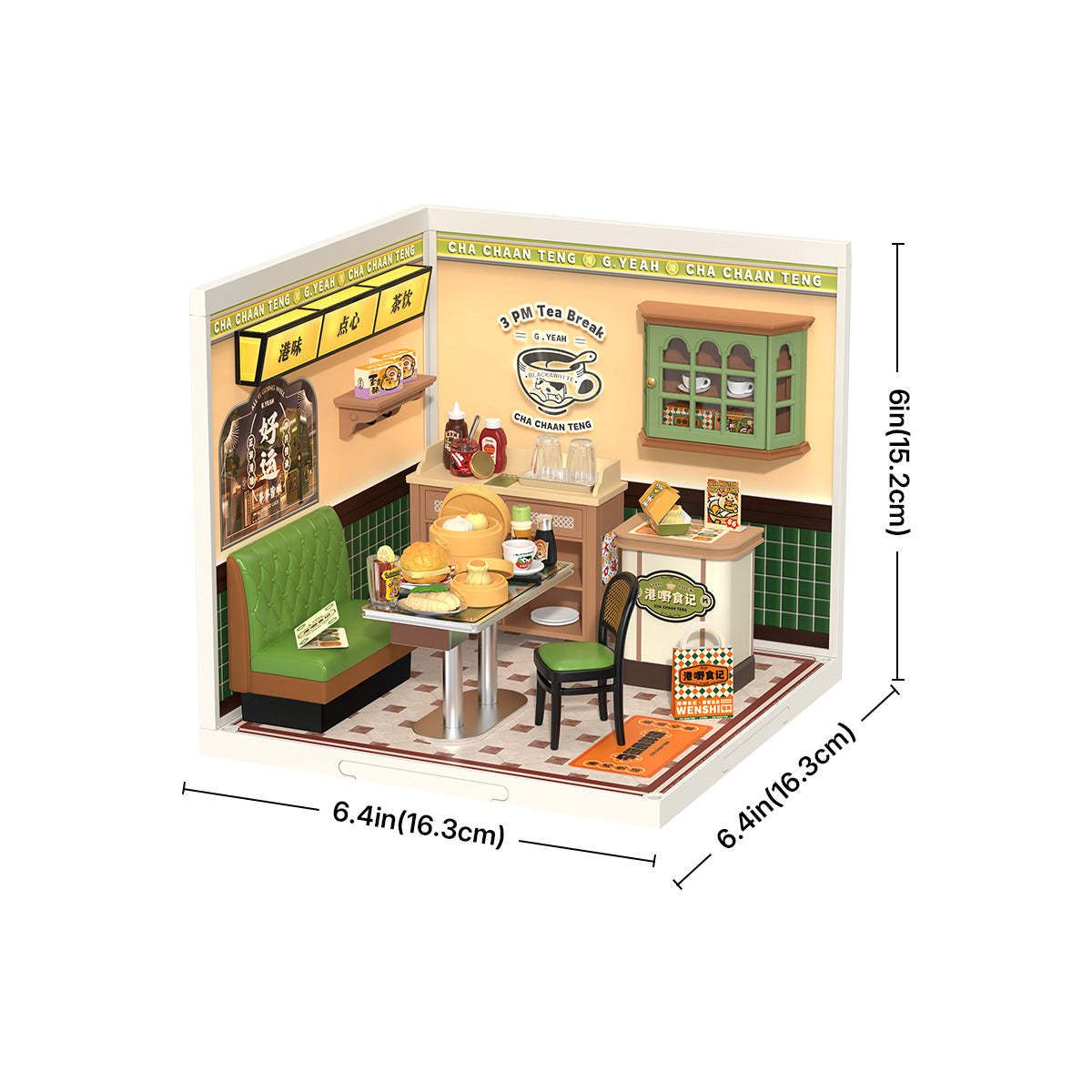 Funpuz Super Creator Miniature House - Hong Kong Bites Cafe