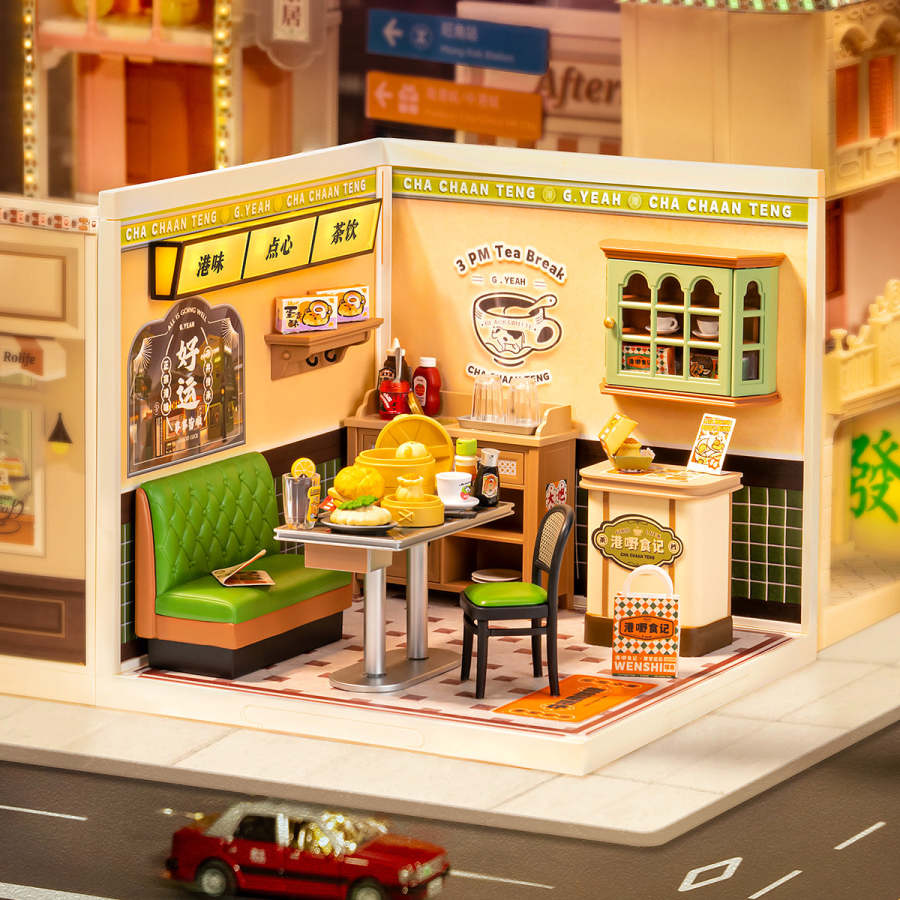 Funpuz Super Creator Miniature House - Hong Kong Bites Cafe