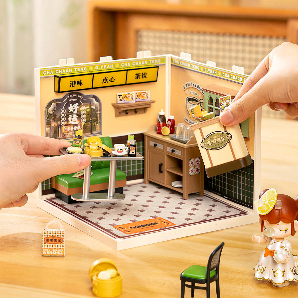 Funpuz Super Creator Miniature House - Hong Kong Bites Cafe