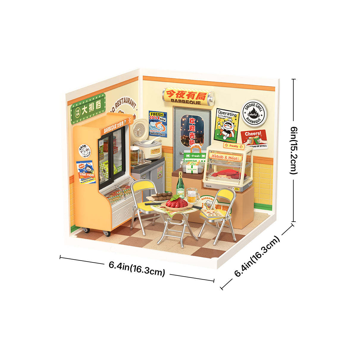 Funpuz Super Creator Miniature House - Night Out Food Stall