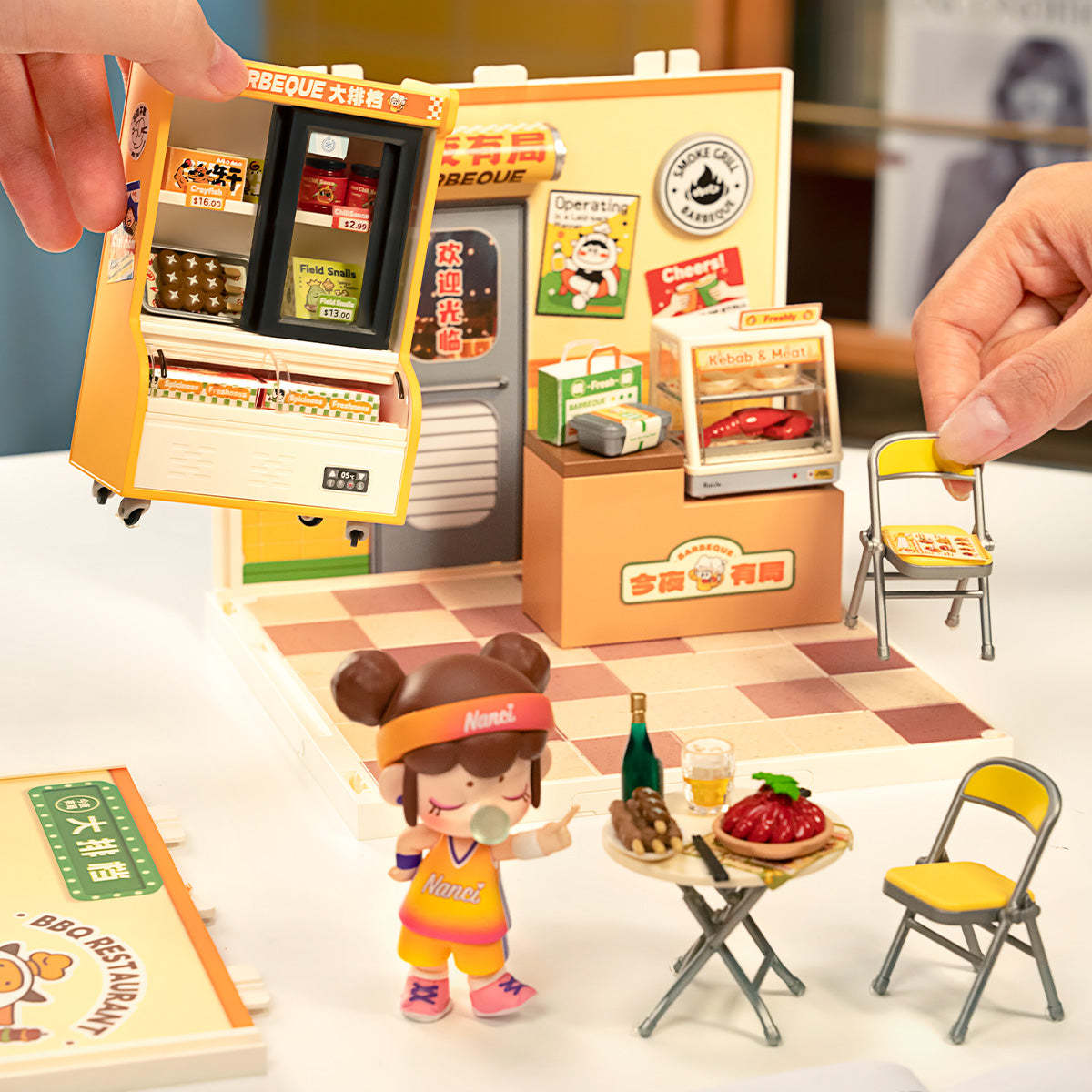 Funpuz Super Creator Miniature House - Night Out Food Stall