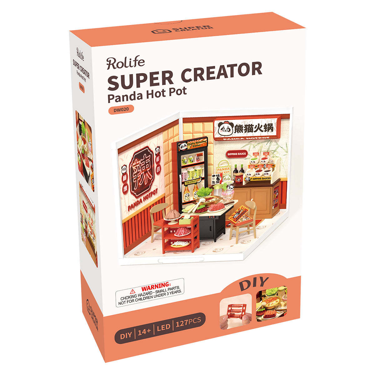 Funpuz Super Creator Miniature House - Panda Hot Pot