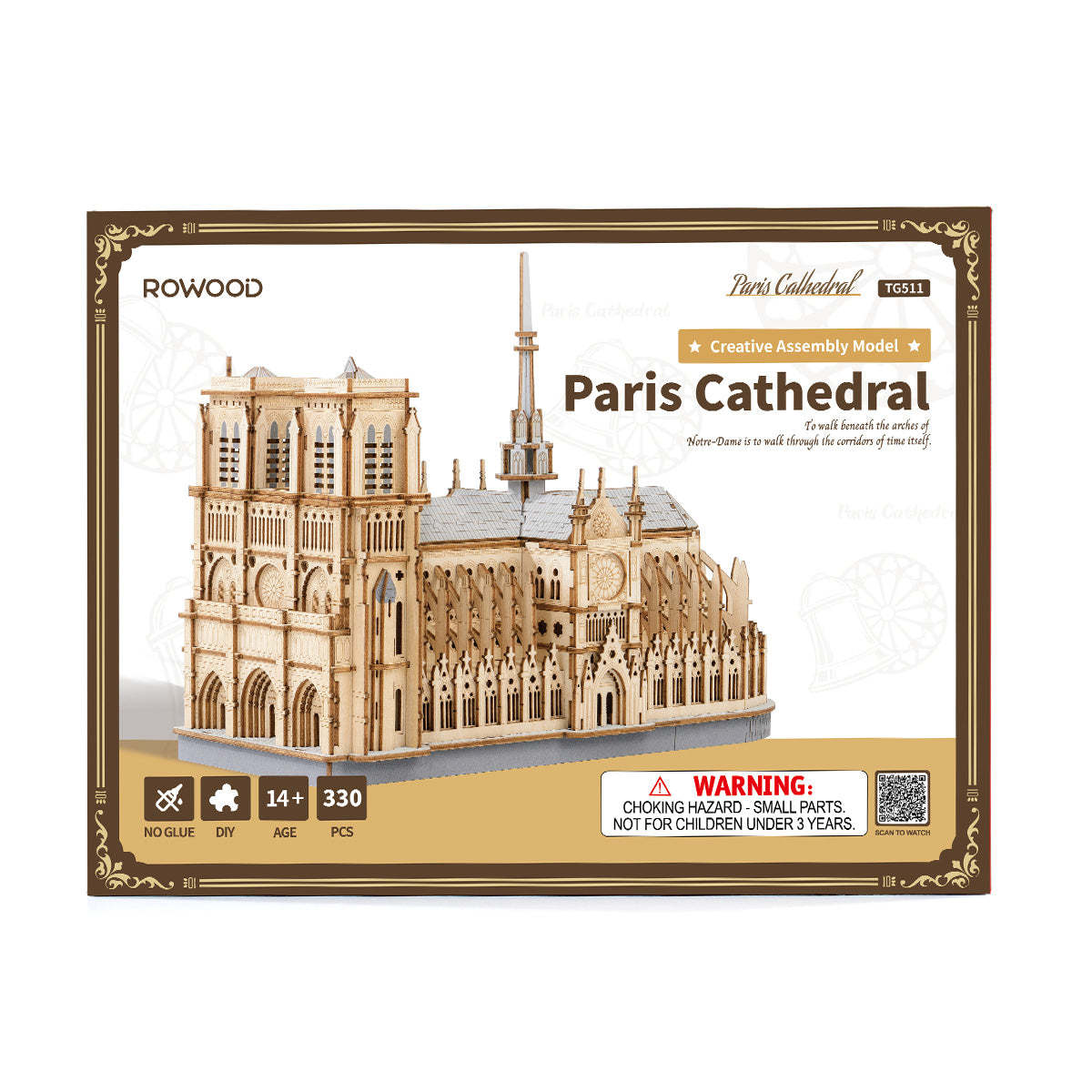 Funpuz 3D Wooden Puzzle - Paris Cathedral