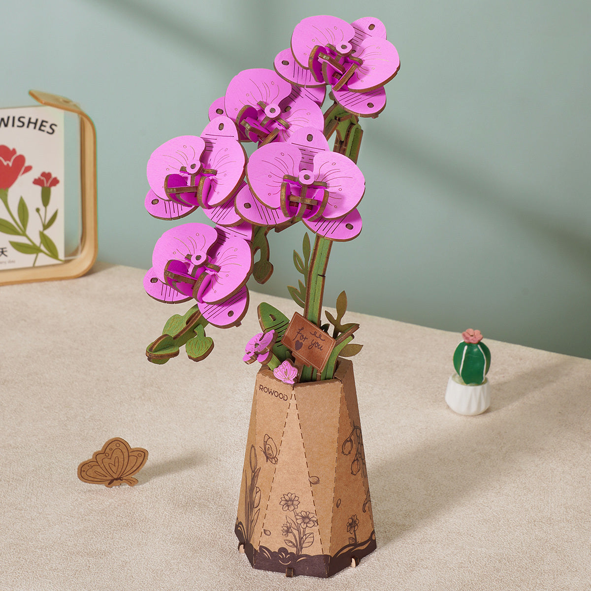 Funpuz 3D Wooden Puzzle - Wooden Flower Bouquet