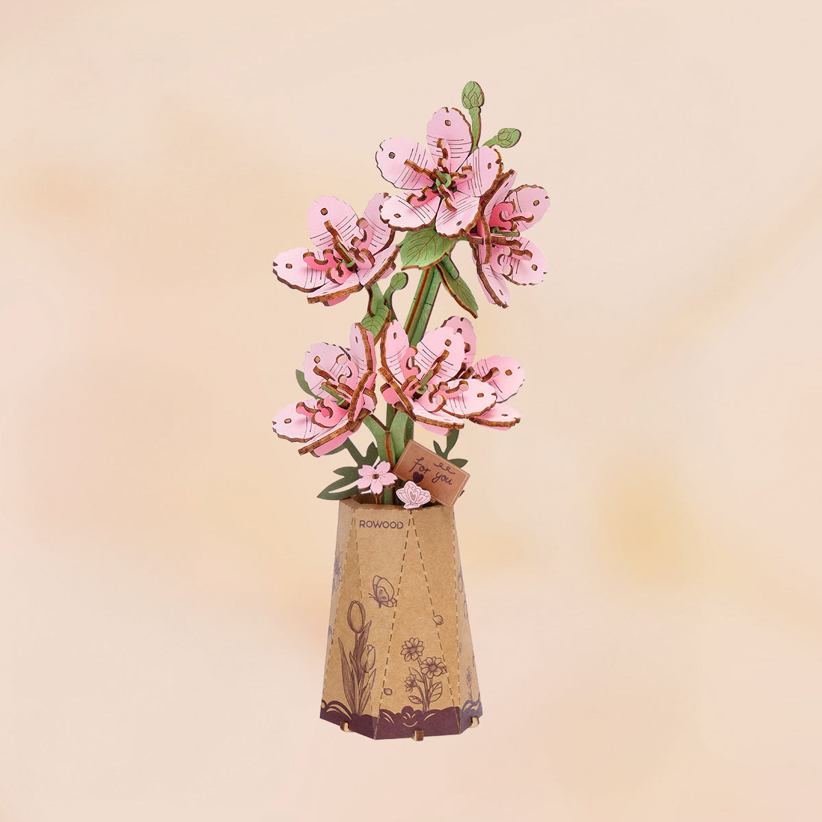 Funpuz 3D Wooden Puzzle - Wooden Flower Bouquet