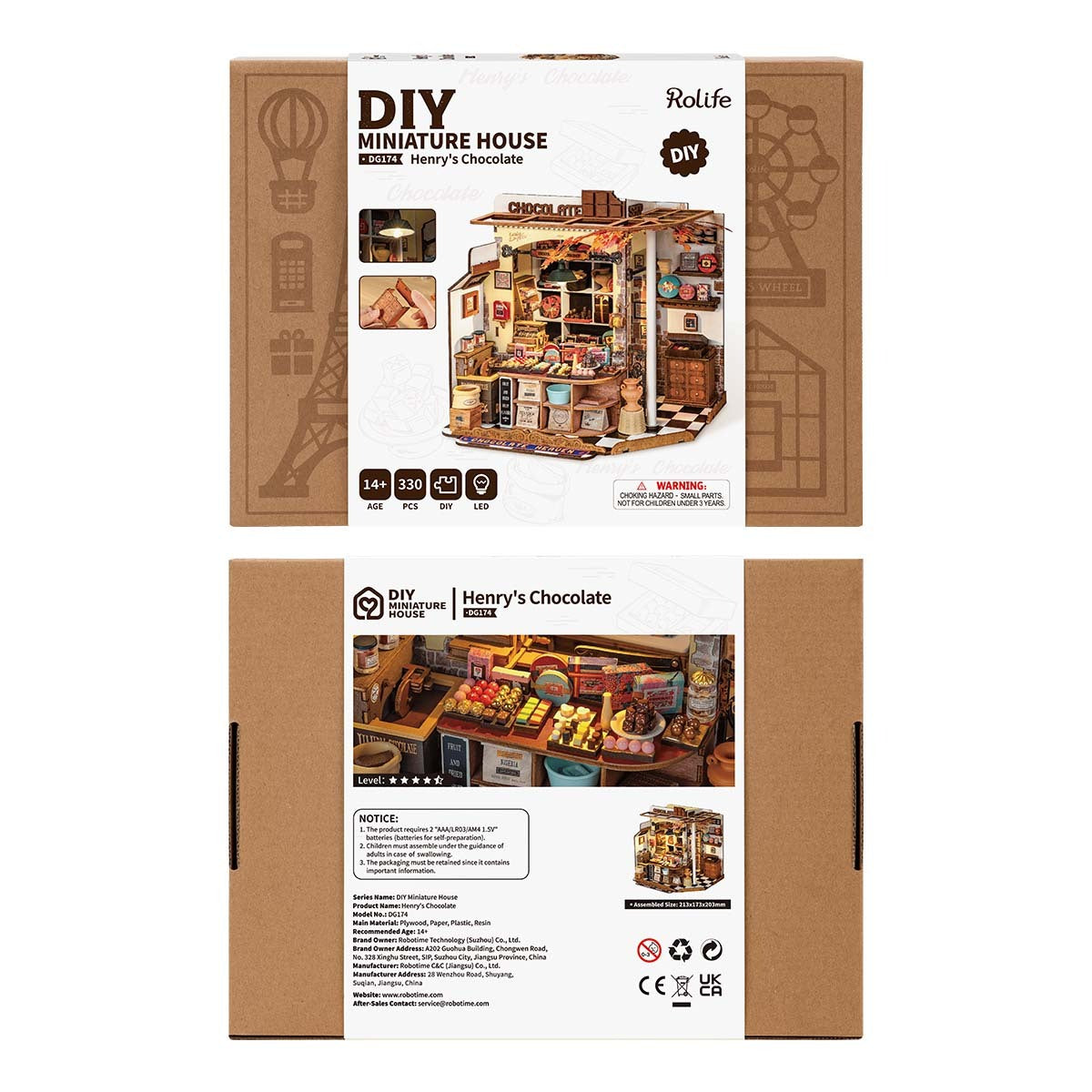 Funpuz DIY Miniature House - Henry's Chocolate