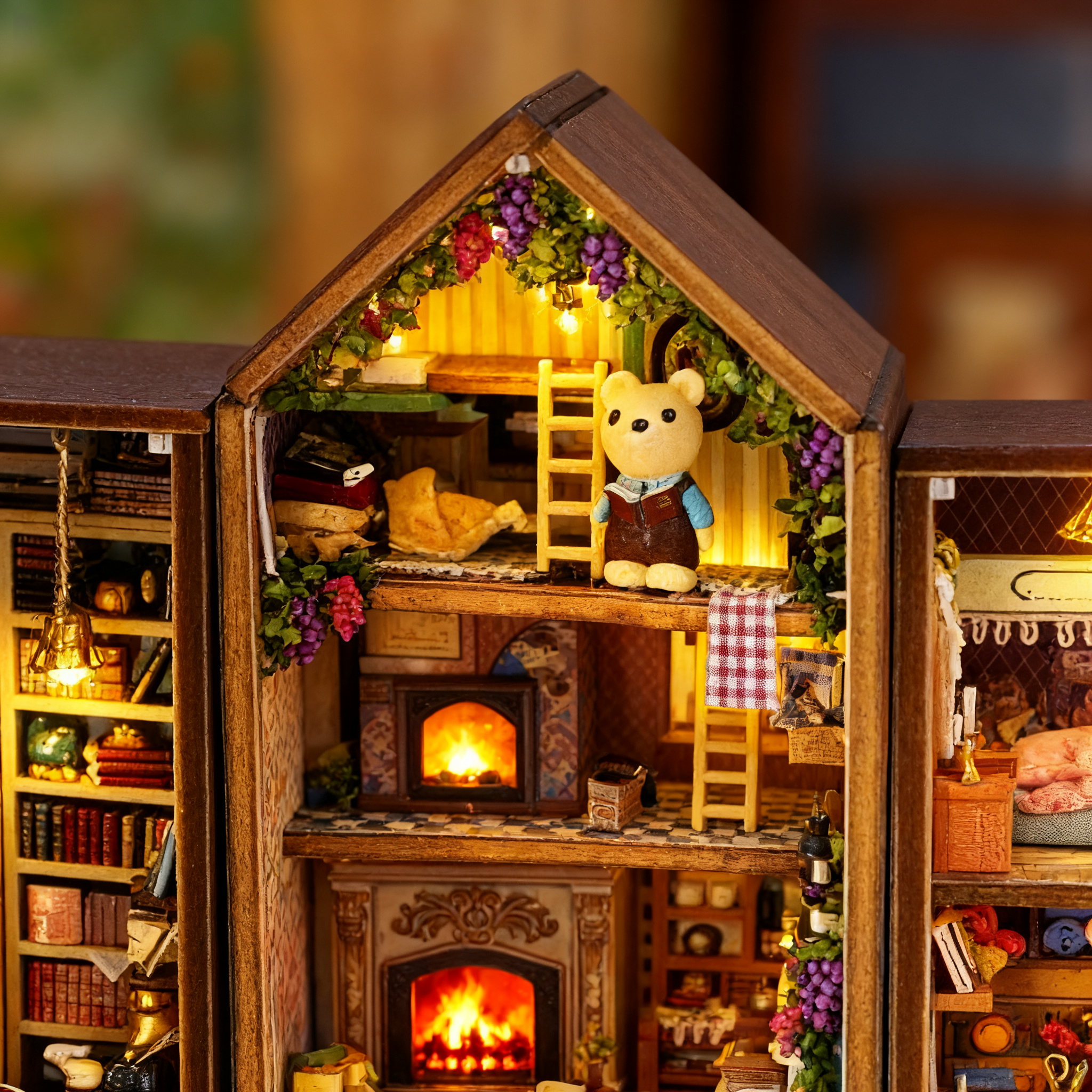 Funpuz Building Block Town DIY Miniature House