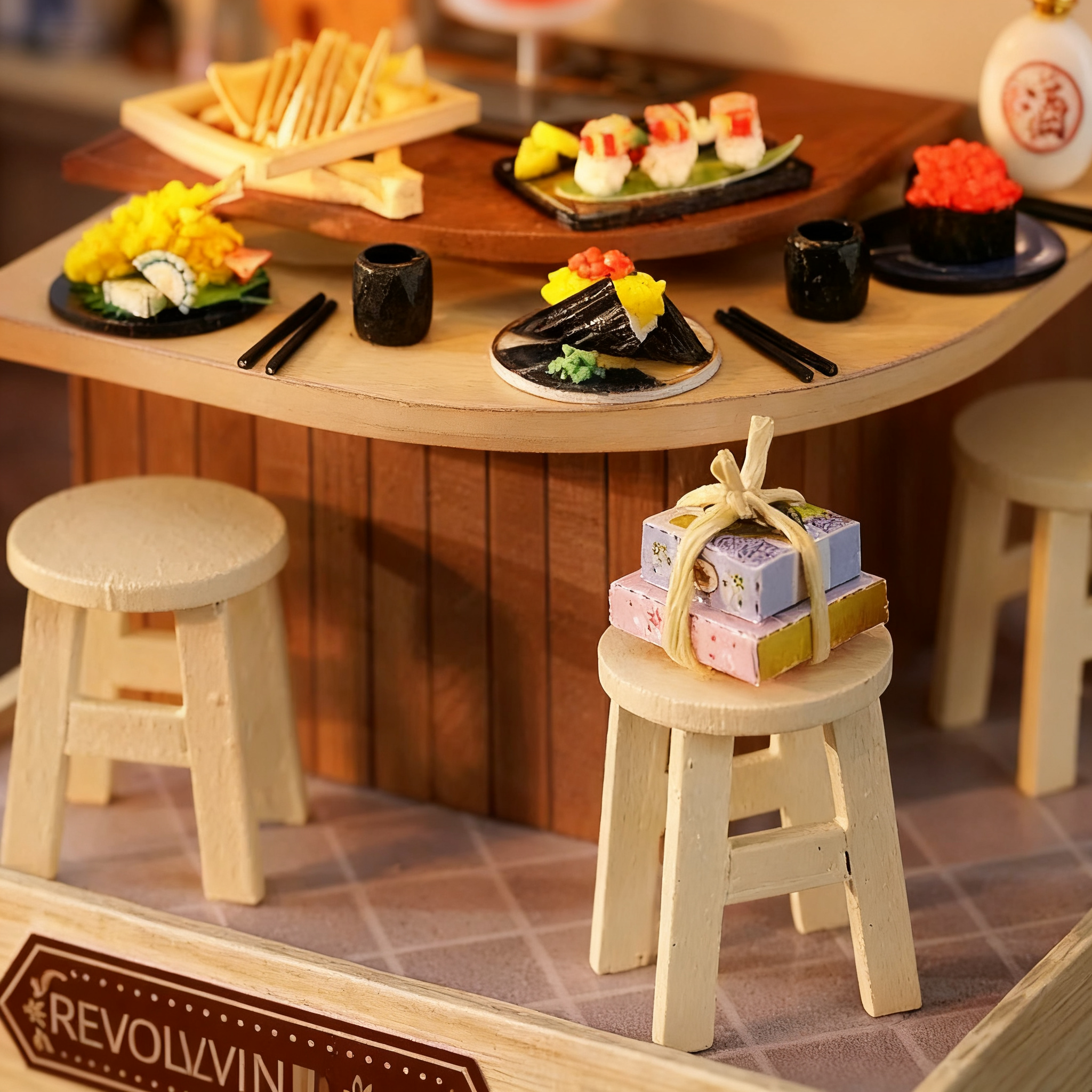 Funpuz Rotating Food House DIY Miniature House