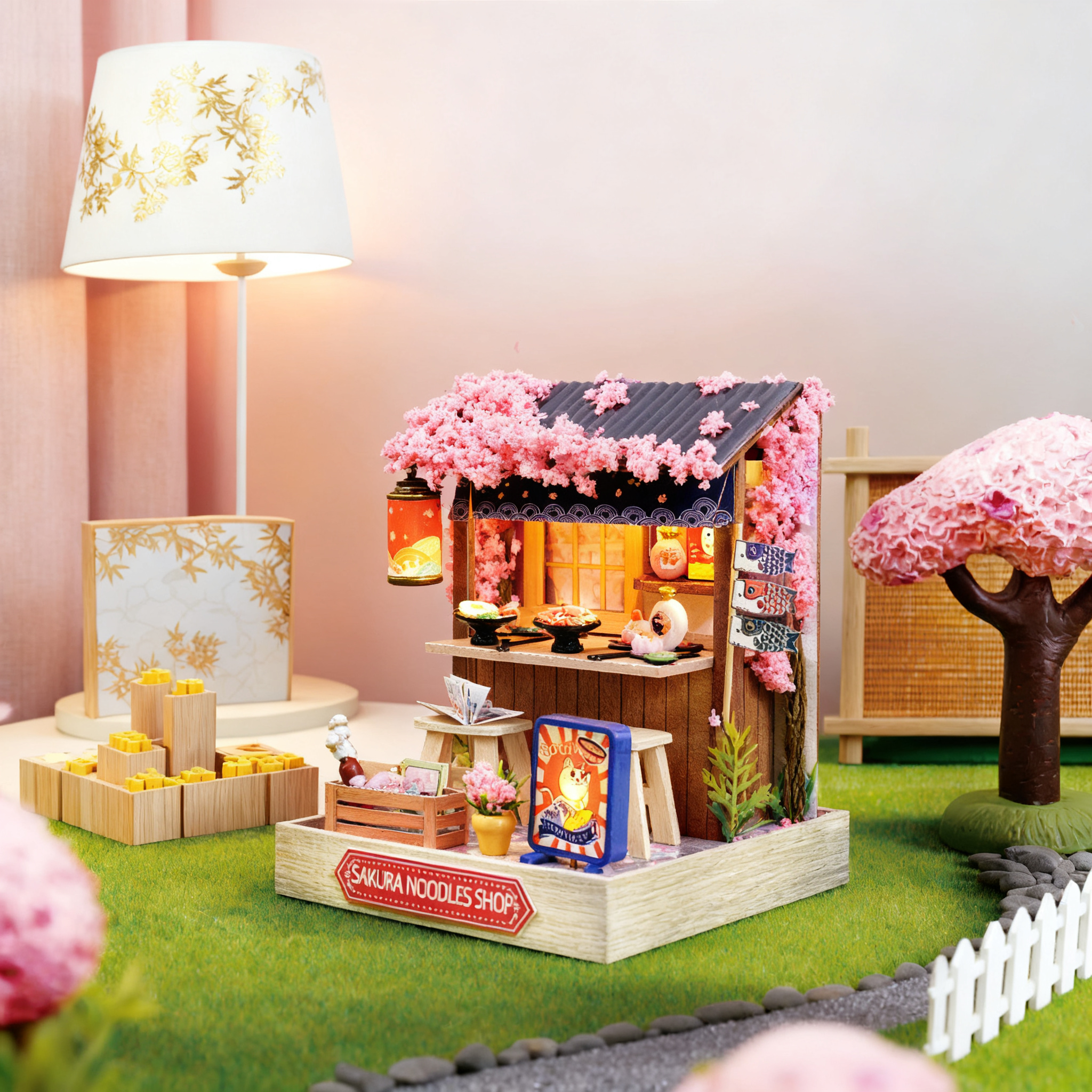 Funpuz Super Creator Miniature House - Sakura Noodle Shop