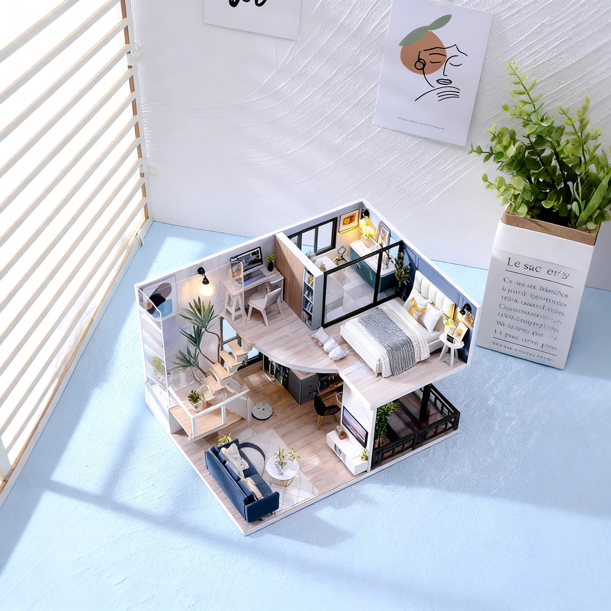 Funpuz A Life of Leisure DIY Miniature House