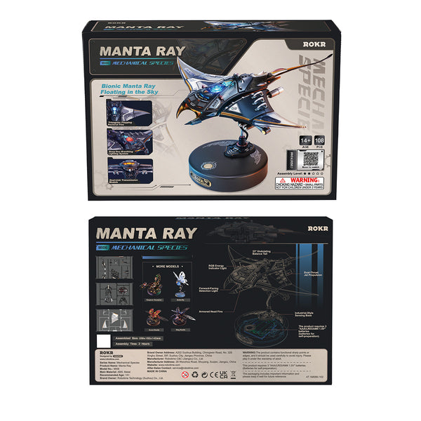 Funpuz Manta Ray Mechanical 3D Puzzle Kit