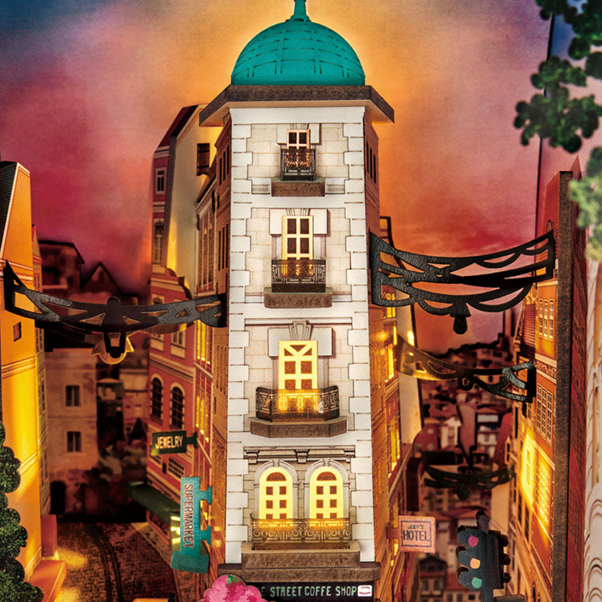 Funpuz DIY Book Nook - Street Scene